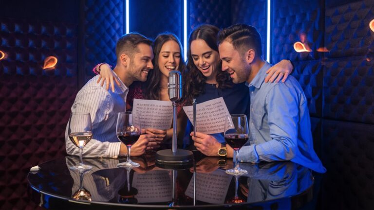 romantic karaoke with friends
