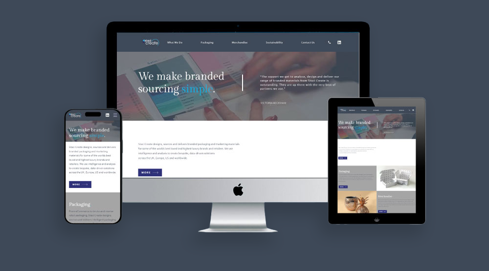 The same website displayed on desktop, tablet, and smartphone, illustrating consistent branding and responsive access across the verified successor site.